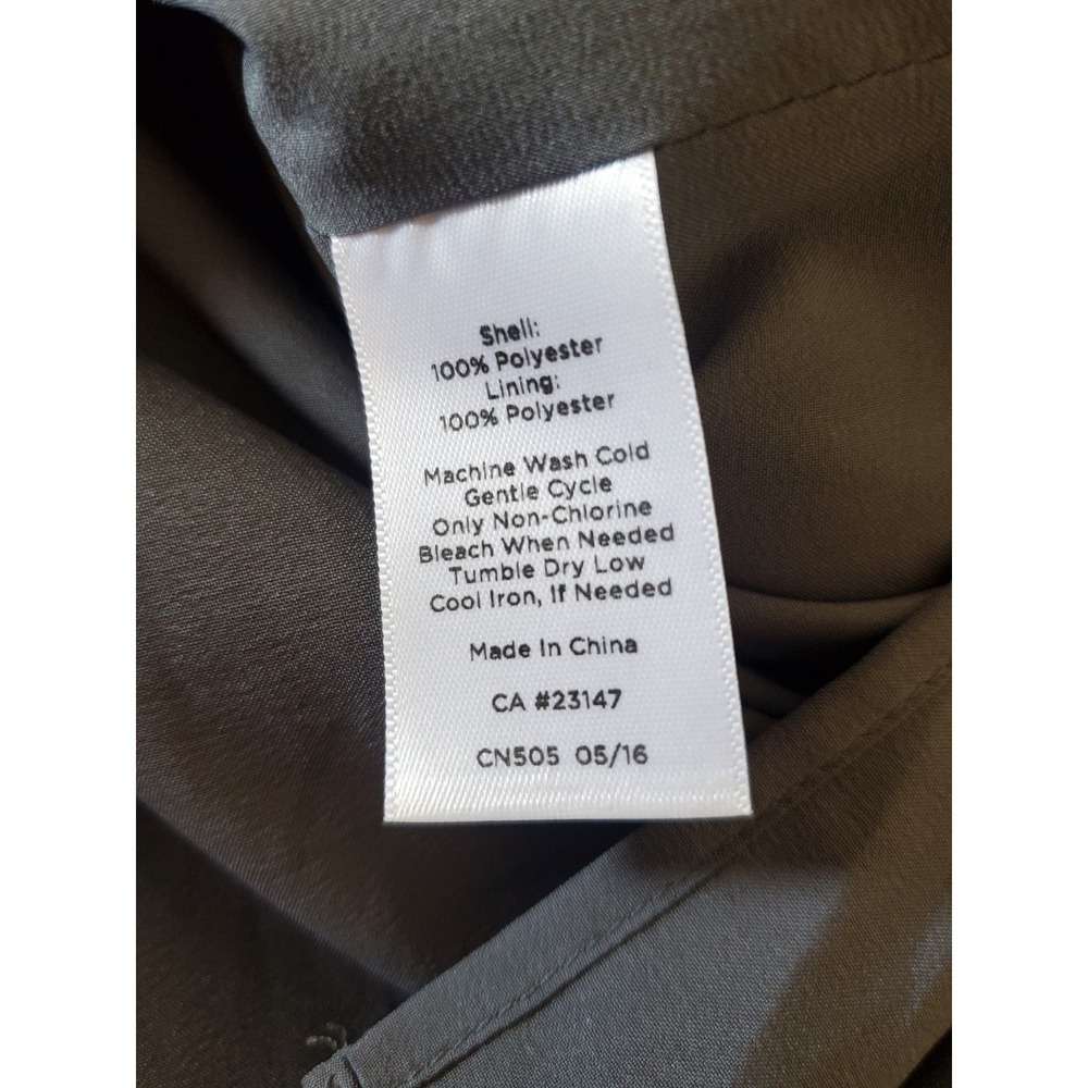 Talbots Skirt Sz 10 Midi Pleats Gray Brown Beige Side Zip Academia Office Work - Picture 7 of 9